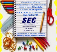 Comienza la entrega del Refuerzo de tiles Escolares
